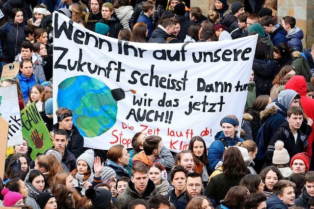 Jugendliche werden fr ihren Klimastreik in der Region Basel ausgezeichnet.  | Foto: Thomas Kunz