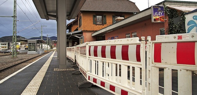 Der Kirchzartener Bahnhof ist schon wieder Baustelle.   | Foto: Markus Donner