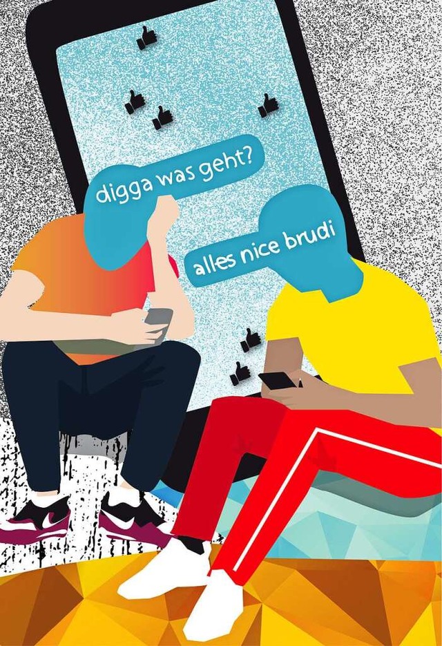Das Smartphone ist ein gutes Mittel, um Freundschaften zu pflegen.   | Foto: Illustration von Karo Schrey