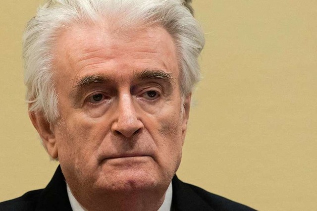 Radovan Karadzic, 73, muss bis ans Lebensende im Gefngnis bleiben.  | Foto: dpa