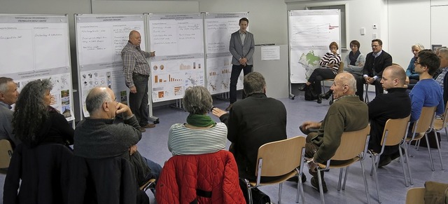 Anregende Diskussion bei den Arbeitsgruppen der Brgerwerkstatt in Mundingen  | Foto: Georg Vo