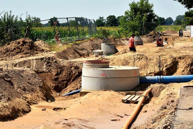 Im Juli 2018 fanden die Kanalarbeiten ...&#8222;Sechzehn Jauchert&#8220; statt.  | Foto: Michael Bamberger