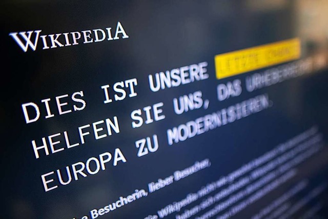 Wikipedia ist am 21. Mrz 24 Stunden offline.  | Foto: dpa