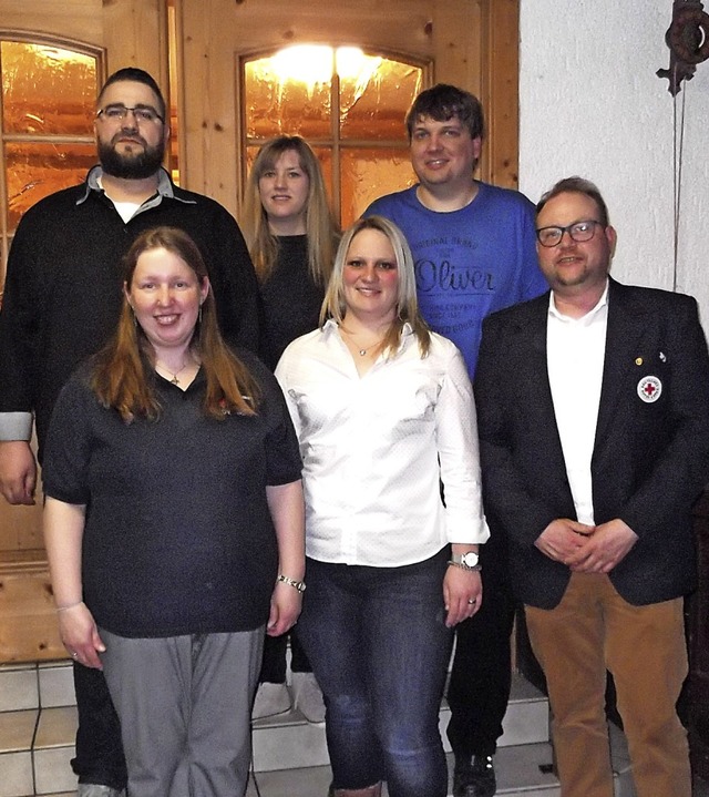 Der neue  Vorstand des DRK-Ortsvereins...ikall,  Anja Maier  und Stefan Kluge.   | Foto: Rittner