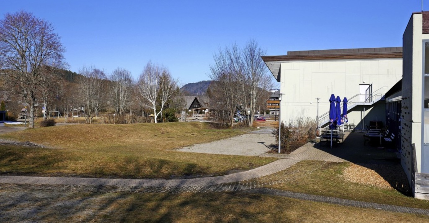 Von der Kurhausterrasse (rechts) soll ...rf des Planers fr den neuen Kurpark.  | Foto: Eva Korinth