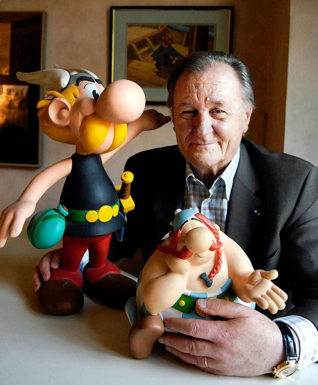 Als Zeichner  von Asterix und Obelix i...ert Uderzo, 82,  zu Weltruhm gekommen.  | Foto: AFP/ EGMONTEhapa E