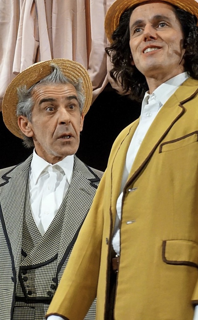 Barnaby Tucker und Cornelius Hackl ali...m Josefowitz vom Theater Zungenschlag   | Foto: Steckmeister