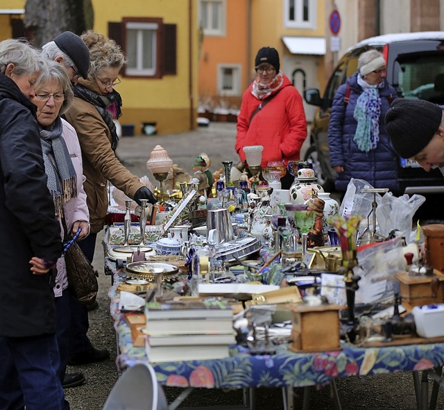 Vorbild fr Kandern: der Antikmarkt in Endingen   | Foto: Ziesmer