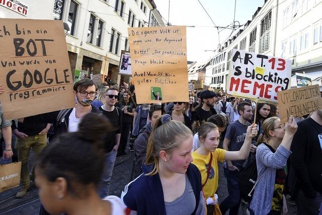 Demo gegen Urheberrechtsreform