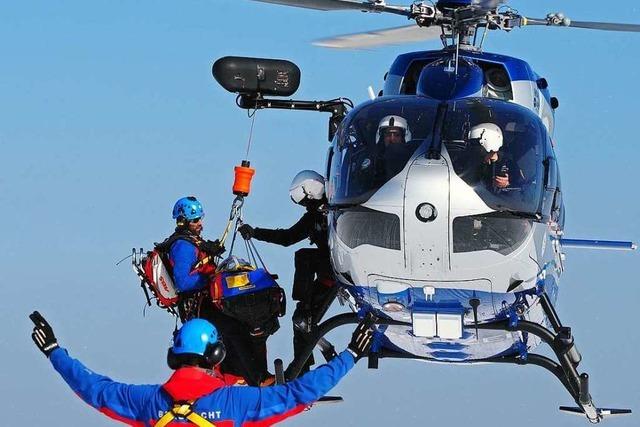 Fotos: Lawinenbung der Bergwacht am Feldberg