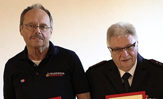 Manfred Ziesmer und  Gnter Albietz erhielten &#8222;Silber und Gold&#8220;  | Foto: Helmut Hassler