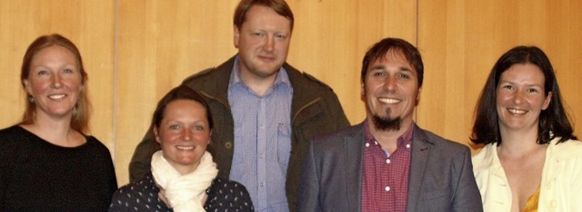 Der aktuelle Vorstand des Waldorfschul...nter Adolph und Luise Krey (von links)  | Foto: Karin Stckl-Steinebrunner