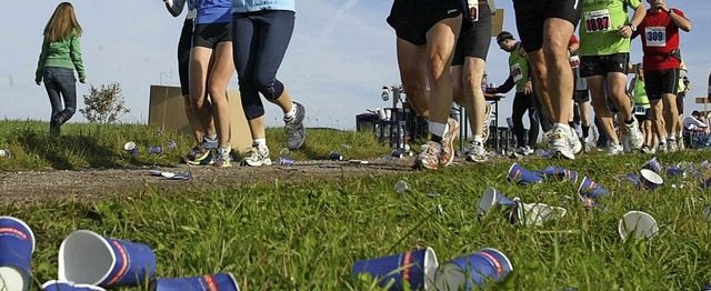Laufen ohne Mllberge: Beim Marathon i...erstrkt um den Umweltschutz kmmern.   | Foto: Direvi