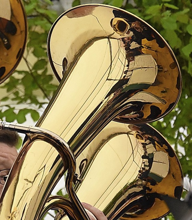 Ein Tuba-Spieler fehlt den Bachheimer Musikern.   | Foto: Jonas Hirt