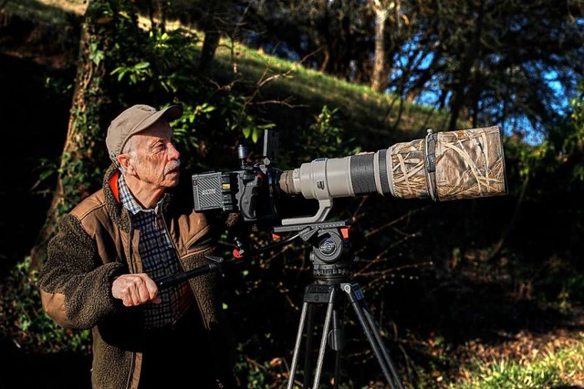 Mit dem Teleobjektiv ist Manfred Pfefferle der Natur auf der Spur.  | Foto: Manfred Pfefferle