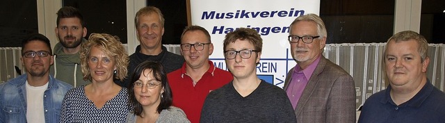 Vorstand des Musikvereins Hauingen: Jo...ko, Gnter Schlecht und Holger Gertz.   | Foto: Paul Schleer