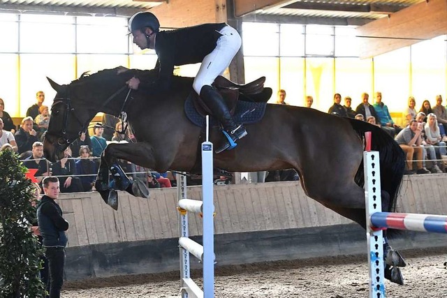 Platz eins im Groen Preis des RC Emmendingen: Tobias Schwarz auf Calador  | Foto: Achim Keller