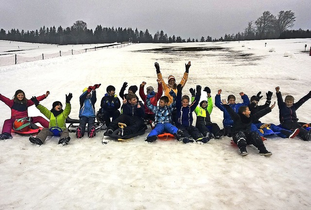 Trotz der brchigen Schneedecke hatten...inen Riesenspa auf dem Schauinsland.   | Foto: Privat