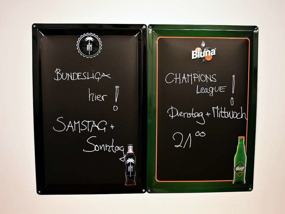 Jeden Samstag gibt&#8217;s im Burger B...ienstag und Mittwoch Champions League.  | Foto: Stefan Mertlik