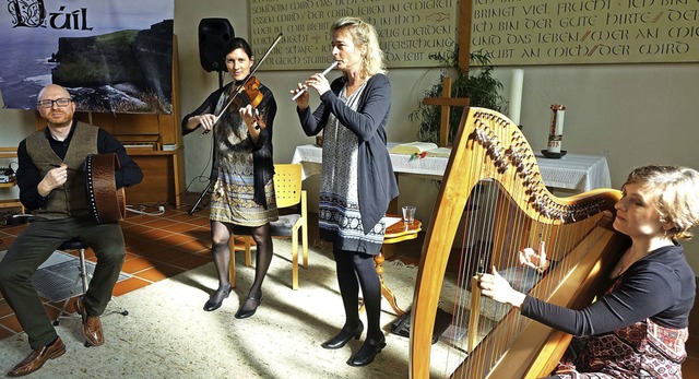 Das Ensemble Dil in der Kirche in Eichen.  | Foto: Roswitha Frey