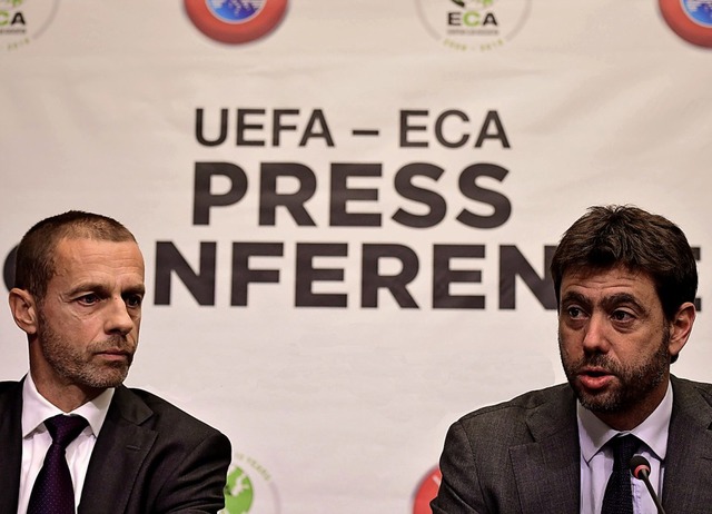 Bei den Fuball-Wettbewerben kndigen ...s) und  Andrea Agnelli, Chef der ECA.   | Foto: dpa