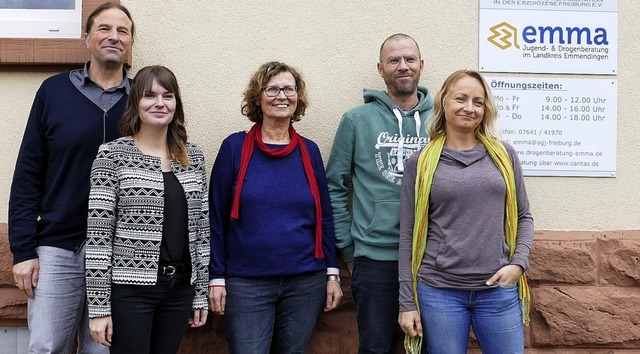 Das Team der Emmendinger Drogenberatun...itajs, Martin Fischer und Elena Weber.  | Foto: NatHalie Gebel