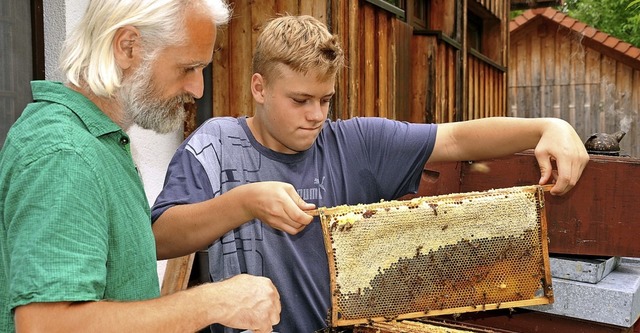 Der Imkerverein untersttzt die Biene ...n das Interesse an der Imkerei weckt.   | Foto: Dauenhauer