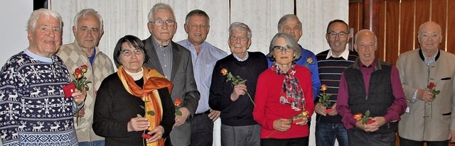 Der Lahrer Alpenverein ehrte Mitglieder fr 60 und 50 Jahre.   | Foto: Wolfgang Beck