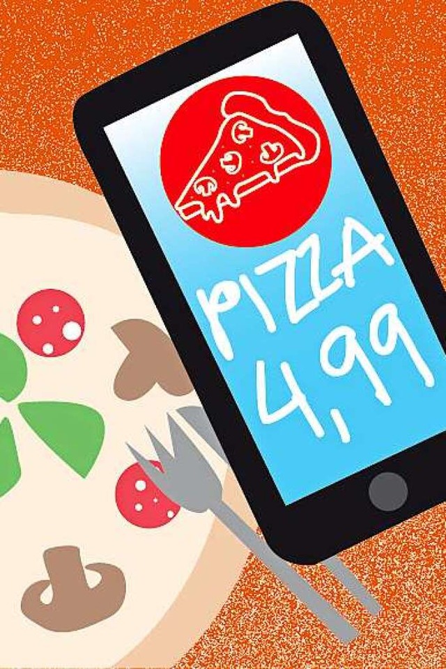 Woher wei mein Handy, dass ich gerne Pizza esse?  | Foto: Illustration von Karo Schrey