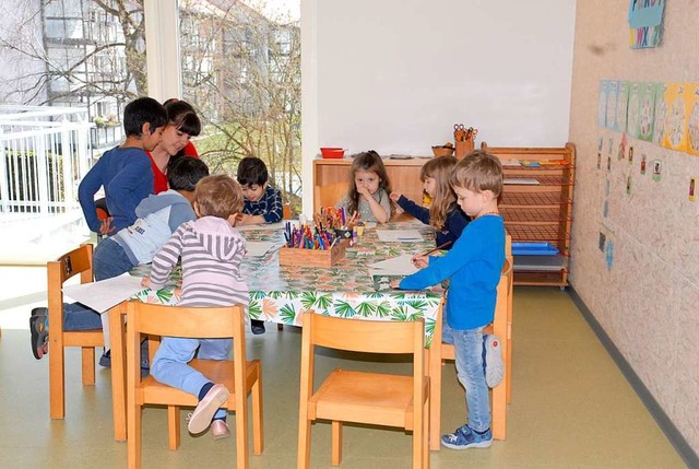 In den neuen Rumen des Kindergartens St. Anna spielt es sich gut.   | Foto: Leony Stabla