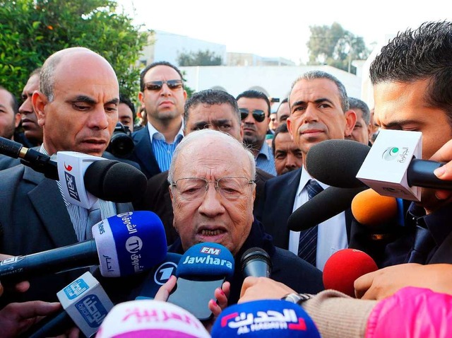 Tunesiens Prsident Bji Caid Essebsi ... der Tyrannei&#8220; gewesen zu sein.   | Foto: dpa