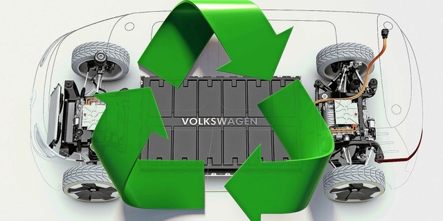 Akkus von Elektroautos sollen knftig im groen Stil recycelt werden.   | Foto: volkswagen