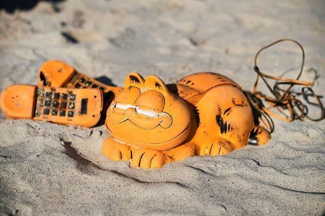 Rätsel um angespülte Garfield-Telefone in der Bretagne gelöst