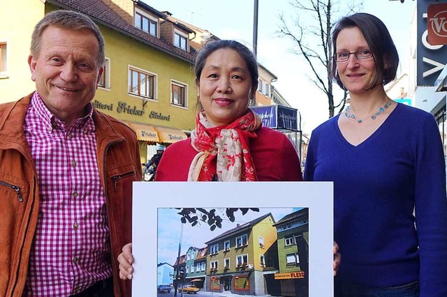 Fr ein groes Projekt ber die Geschi...) alte Fotografien von Lden in Wehr.   | Foto: Frey