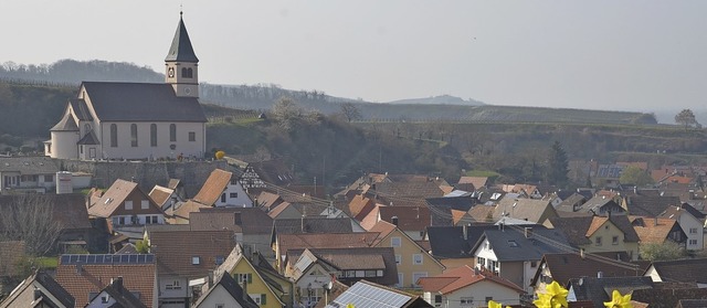 Blick auf Kiechlinsbergen von der Anhhe Rosenkranzweg.  | Foto: Roland Vitt