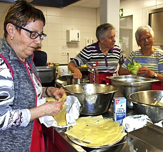 Gut verpflegt wurden die Blutspender.   | Foto: Conny Selz