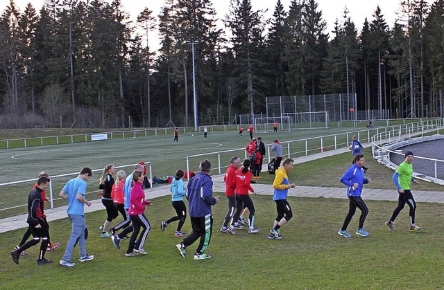 Am  3. April startet der TuS-Lauftreff... Waldstadion zum gemeinsamen Training.  | Foto: Martha Weishaar