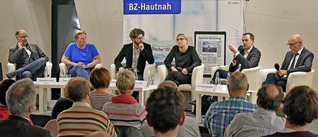 An der engagierten Diskussion im Humbo... Tho, Patrick Bronner, Hermann Maier.  | Foto: M. Bamberger