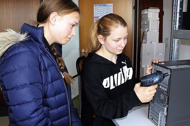 Frauen und Technik? Das kann wunderbar... Girls&#8217; Day diese Woche zeigte.   | Foto:  Landratsamt Emmendingen