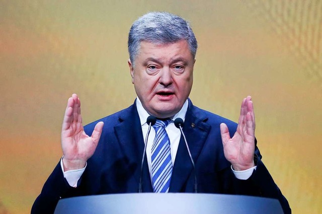 Dem Amtsinhaber Petro Poroschenko werd...Stichwahl knnte er es jedoch schaffen  | Foto: dpa