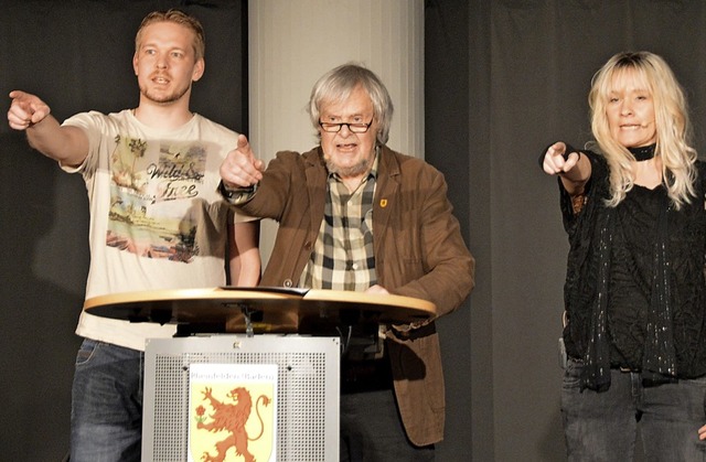 Hendrik Lohmann (links), Heinrich Lohm...ng Borcherts Sinne auf Nein zu sagen.   | Foto: Horatio Gollin