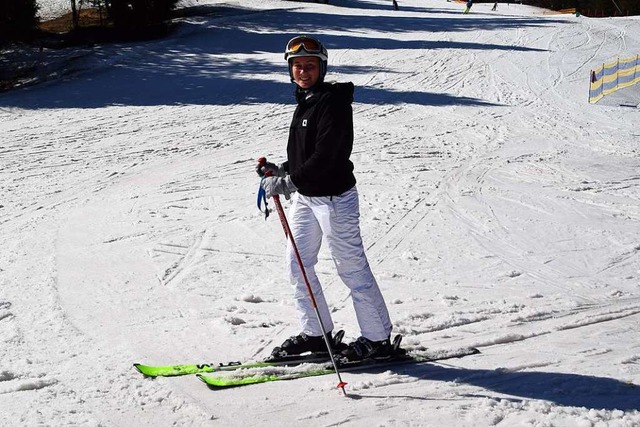 Auf dem Feldberg kann man Anfang April noch Ski fahren.  | Foto: Ulrike Jger