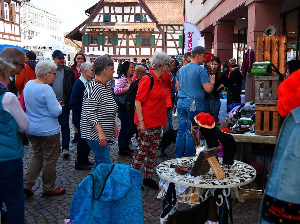 Das Wetter spielte mit und lockte einige Besucher an.