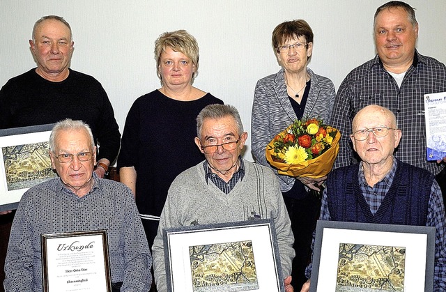 Der Heimatverein hat fnf neue Ehrenmitglieder.   | Foto: Jrgen Schweizer