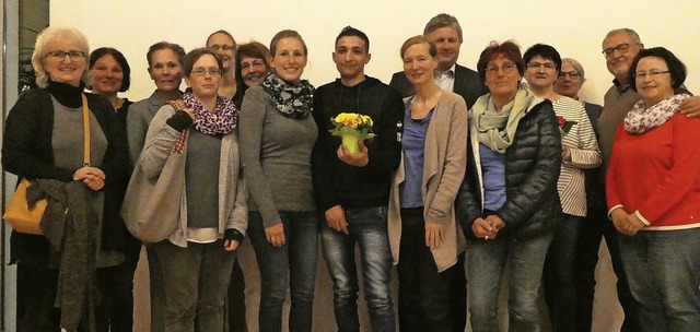 Mitglieder des Flchtlingshelferkreise...ngswerk Glottertal (Erste von rechts)   | Foto: Kunz