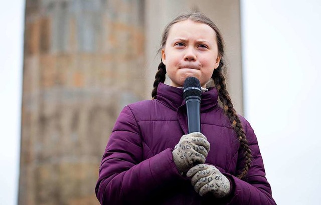 Die Umweltaktivistin Greta Thunberg  | Foto: dpa