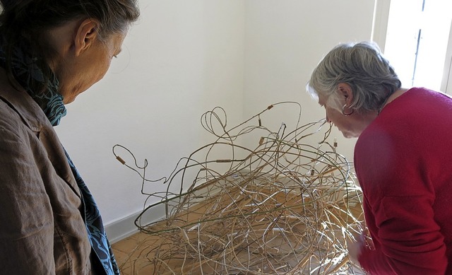 Austellung &#8222;farbe - linie -licht...i und Installationen von Robert Eugler  | Foto: Georg Vo