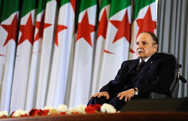 Abdelaziz Bouteflika, Prsident von Al...ganfall vor sechs Jahren im Rollstuhl.  | Foto: dpa
