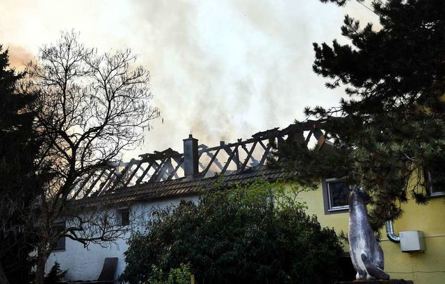 Das Feuer in Kappel geht wahrscheinlich auf einen technischen Defekt zurck.  | Foto: Wolfgang Knstle