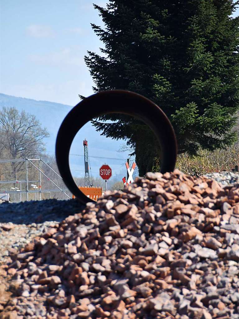 Die Grobaustelle Breisacher Bahn